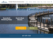 Tablet Screenshot of fendermarine.com